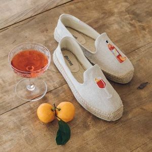 NWT Soludos Aperitif Platform Smoking Slipper